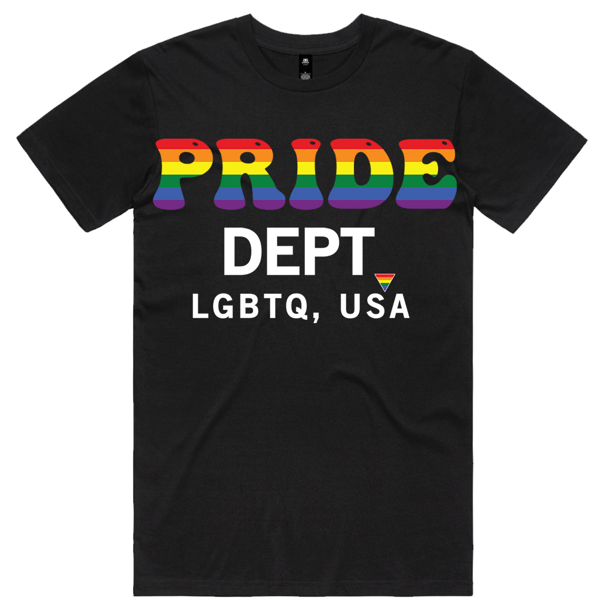 Pride Dept LGBTQ, USA T-Shirt - Black Edition
