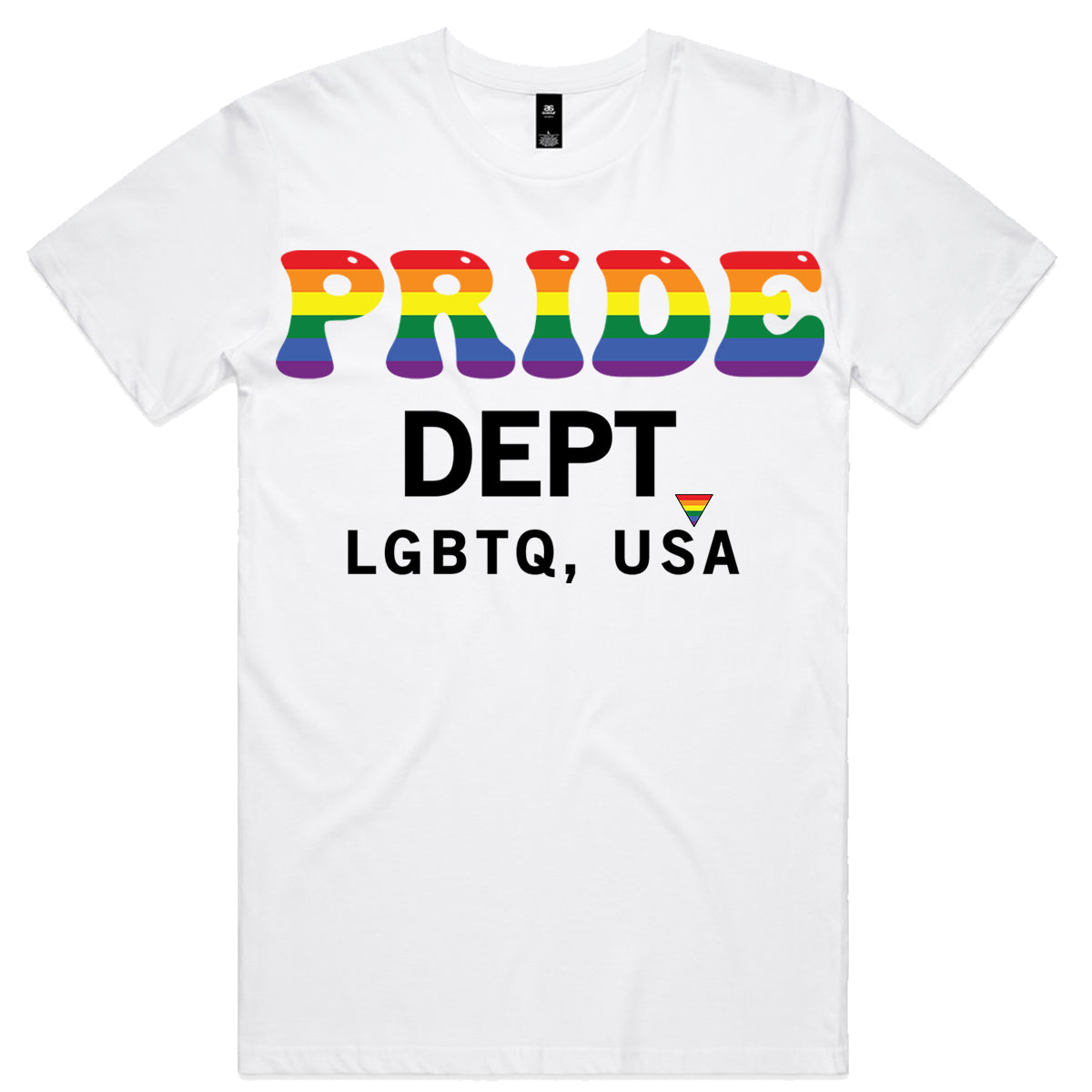 Pride Dept LGBTQ, USA T-Shirt - WHITE
